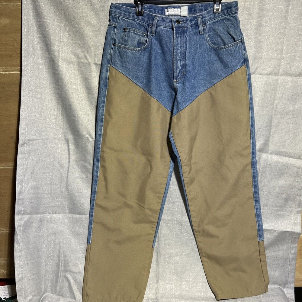Vintage Columbia Double Knee Mother Tough Jeans Size 36x32 Outdoor Gorpcore‎